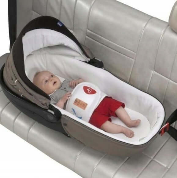 CHICCO Kit Trio Car pasy do gondoli 0-10 kg, biało-szary system zabezpieczający dla gondoli z niemowlęciem