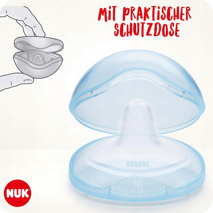 NUK nakładki osłonki na sutki do karmienia 20mm roz.M x2