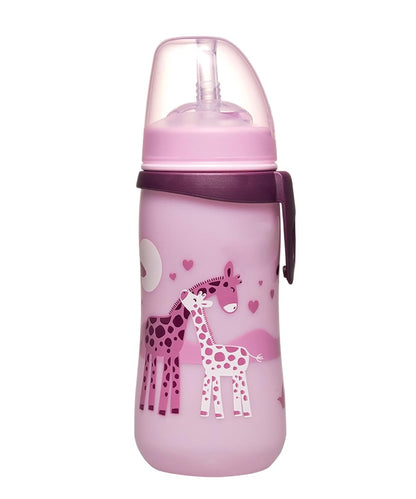 NIP Straw Cup non-spill cup with giraffe motif