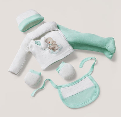 INTERBABY βαμβακερό σετ δώρου για μωρά 5 τεμ.