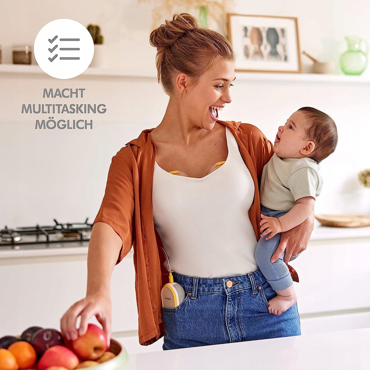 MEDELA Freestyle Flex podwójny LAKTATOR hands-free, przenośny laktator elektryczny dla mamy podczas multitaskingu