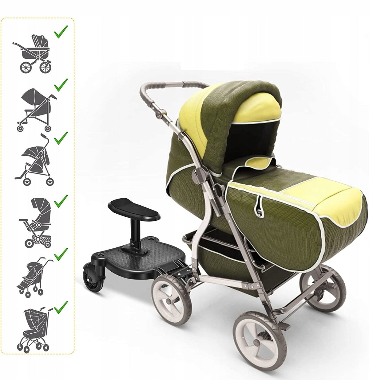 VOGVIGO platformă universală pentru cărucior, capacitate de încărcare 25 kg