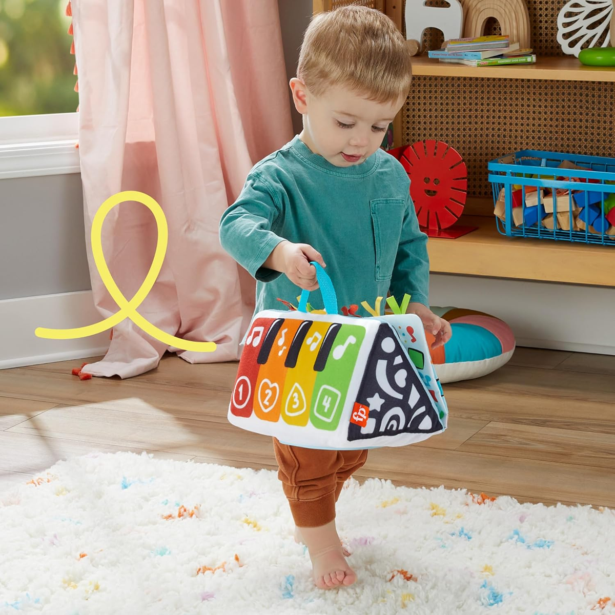 FISHER-PRICE Kick & Play interaktywne panino do zabawy na brzuszku