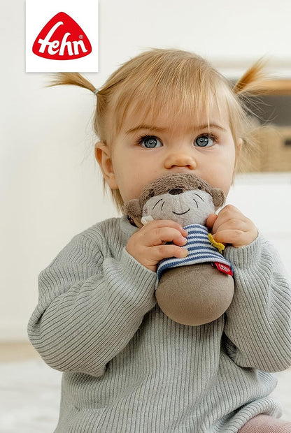 FEHN Otter roly-poly toy with a rattle, 15 cm