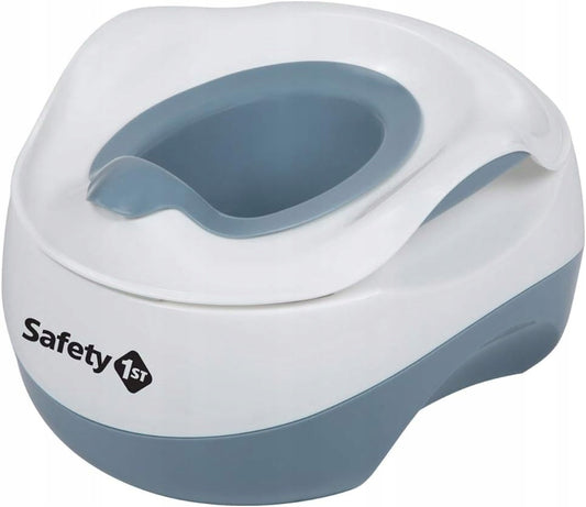 SAFETY 1ST 3w1 nocnik nakładka podnóżek, biało-niebieski nocnik, reduktor i podnóżek 18 m+