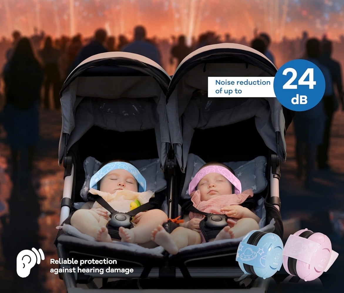 KWKW słuchawki ochronne 12m+, 24db + etui
