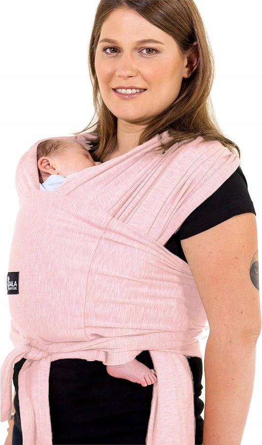 KOALA BABYCARE chusta do noszenia dziecka 2w1, różowe nosidełko dla noworodka 0m+