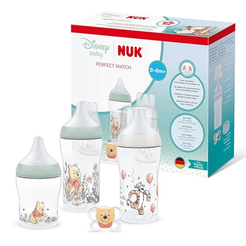 NUK Perfect Match set de biberoane anticolici 0+ 4 piese DISNEY