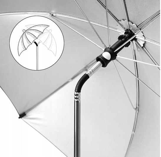 RIOGOO solskærm til barnevogn diameter 73cm UV-stråler 50+ vandafvisende