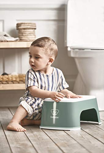 BabyBjörn Step Stool podest dla dzieci antypoślizgowy zielono-biały – zdjęcie 2