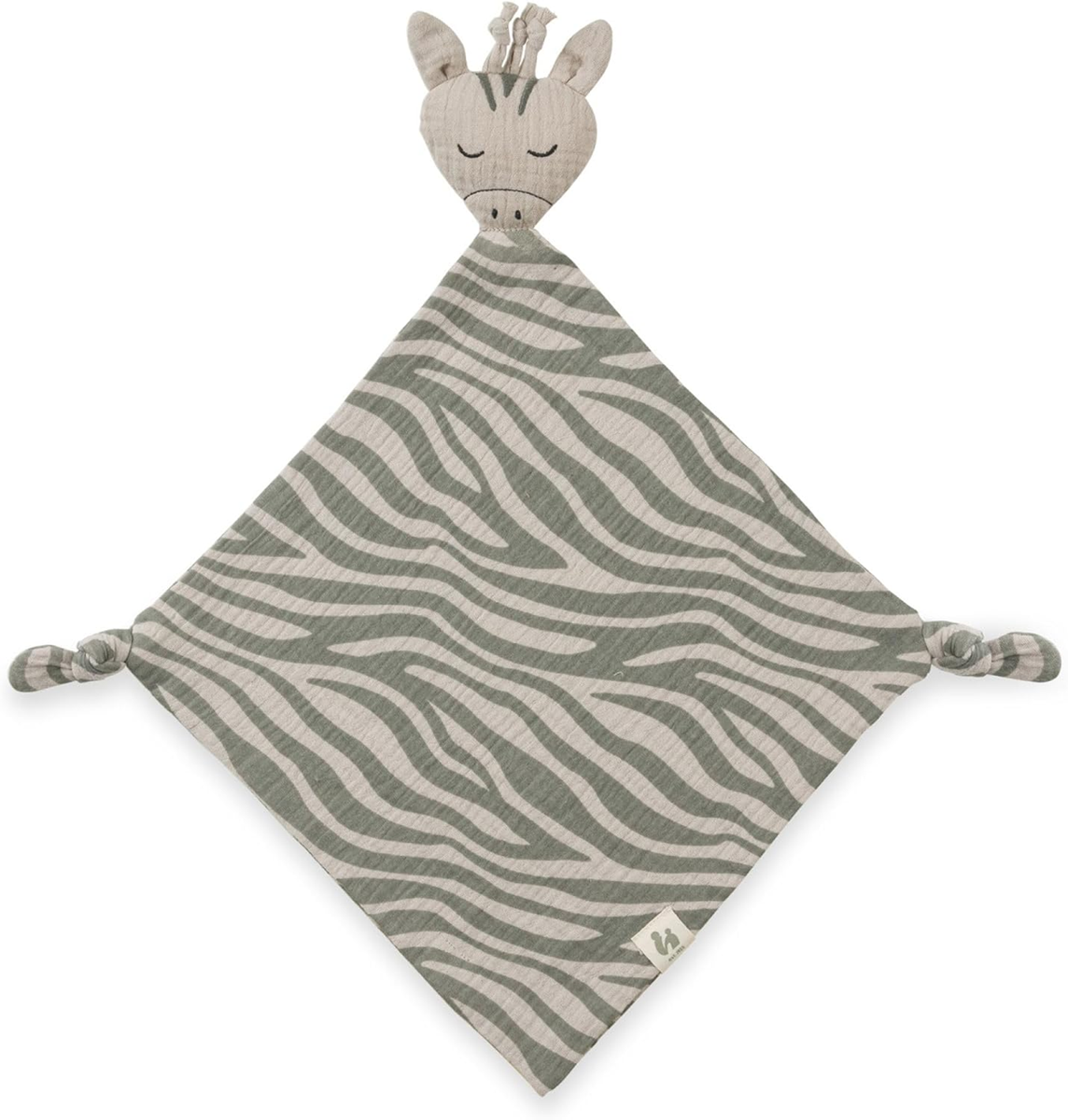 HAUCK Cuddle N Play muszlin komfort takaró plüss 25 25 db cm ZEBRA SAGE