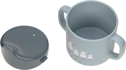 LASSIG Sippy Cup Tiny Farmer Sheep kop med drikketud 150 ml 6 m+