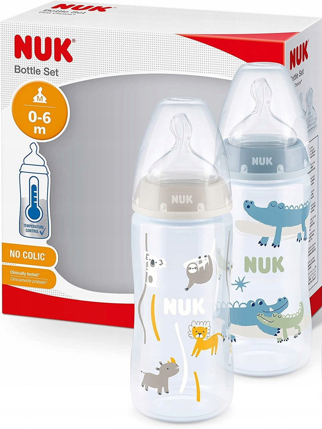 NUK First Choice+ No Colic bottle set 2x 300 ml