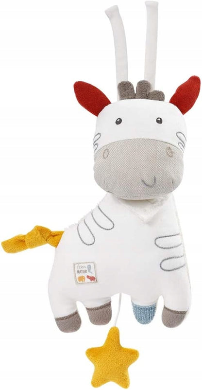 FEHN Nature fluffy zebra with music box