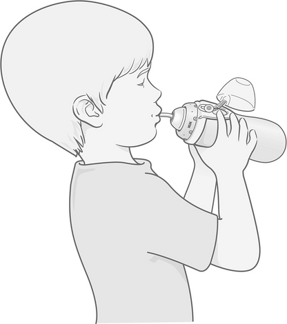 NUK 2 szívóka és 2 szívószál FLEXI CUP palackhoz