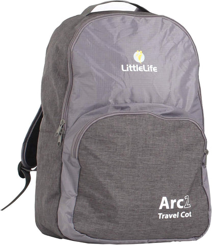 LittleLife Arc2 compact travel cot with mattress