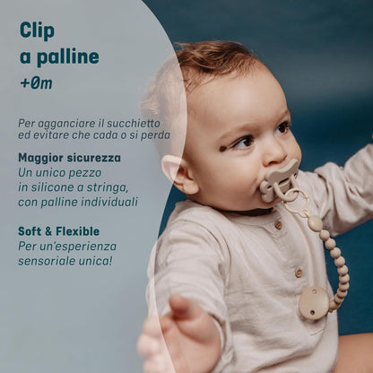 SUAVINEX Colour Essence silikonowa zawieszka do smoczka z klipsem, bezpieczny silikonowy clip dla niemowląt
