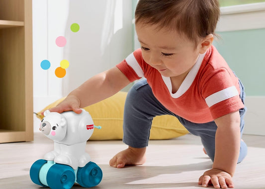 FISHER-PRICE sensorisk kørende isbjørn til at lære at kravle 9 m+