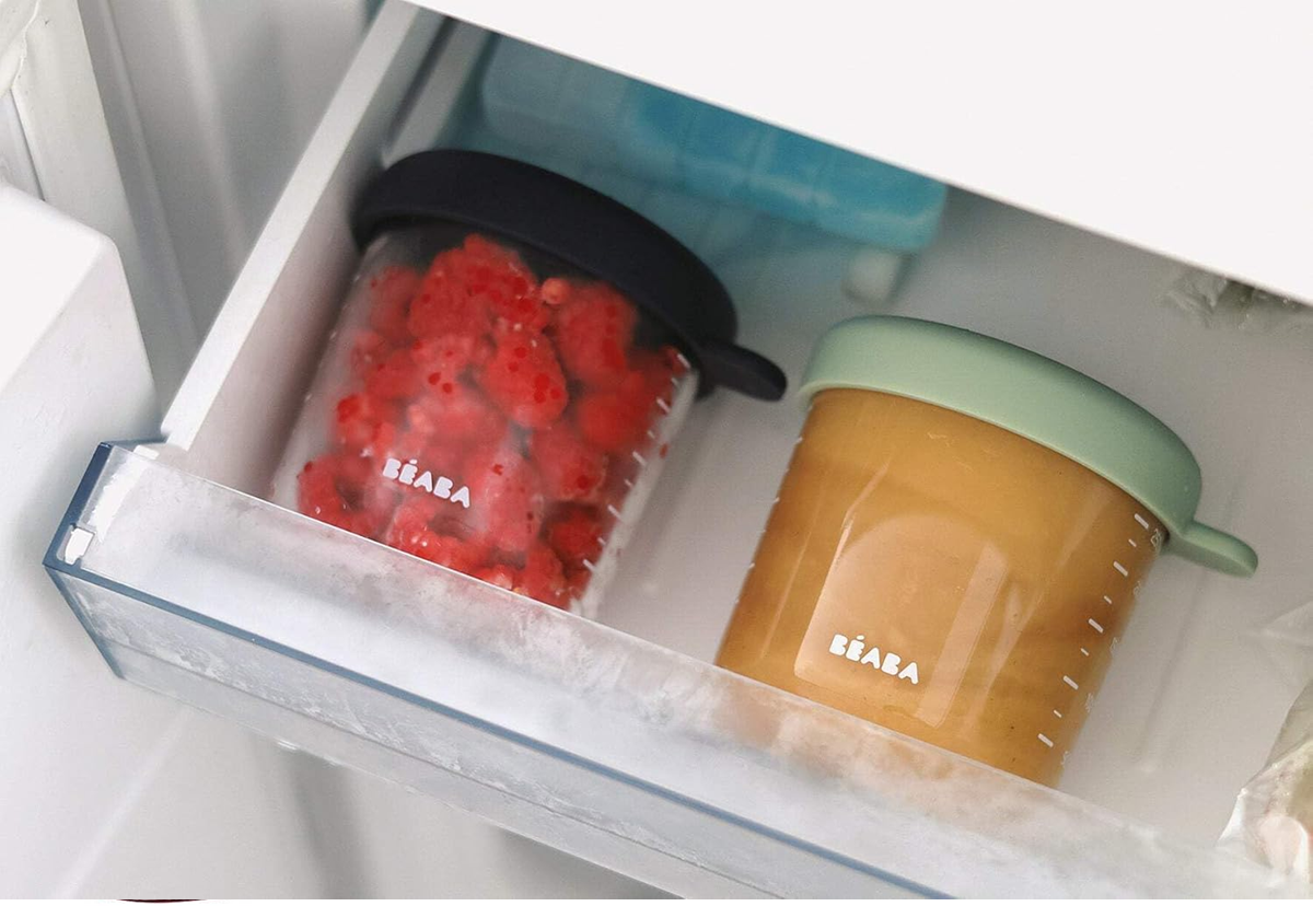 BEABA üveg ételtároló edények 6 x 250 ml