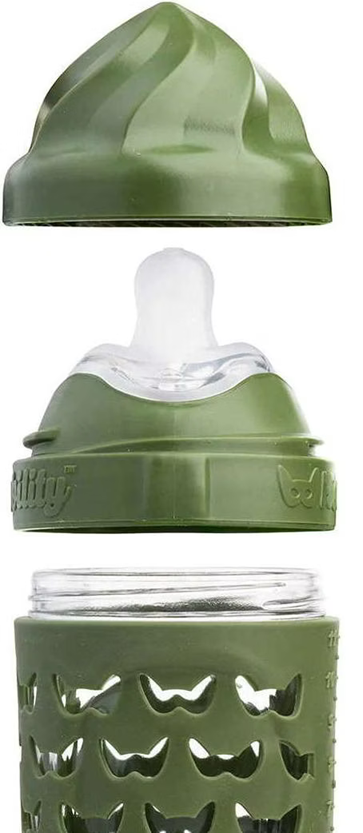 HEROBILITY Hero Eco üveg cumisüveg tokban 220 ml 6 hónap+ M méretű cumi