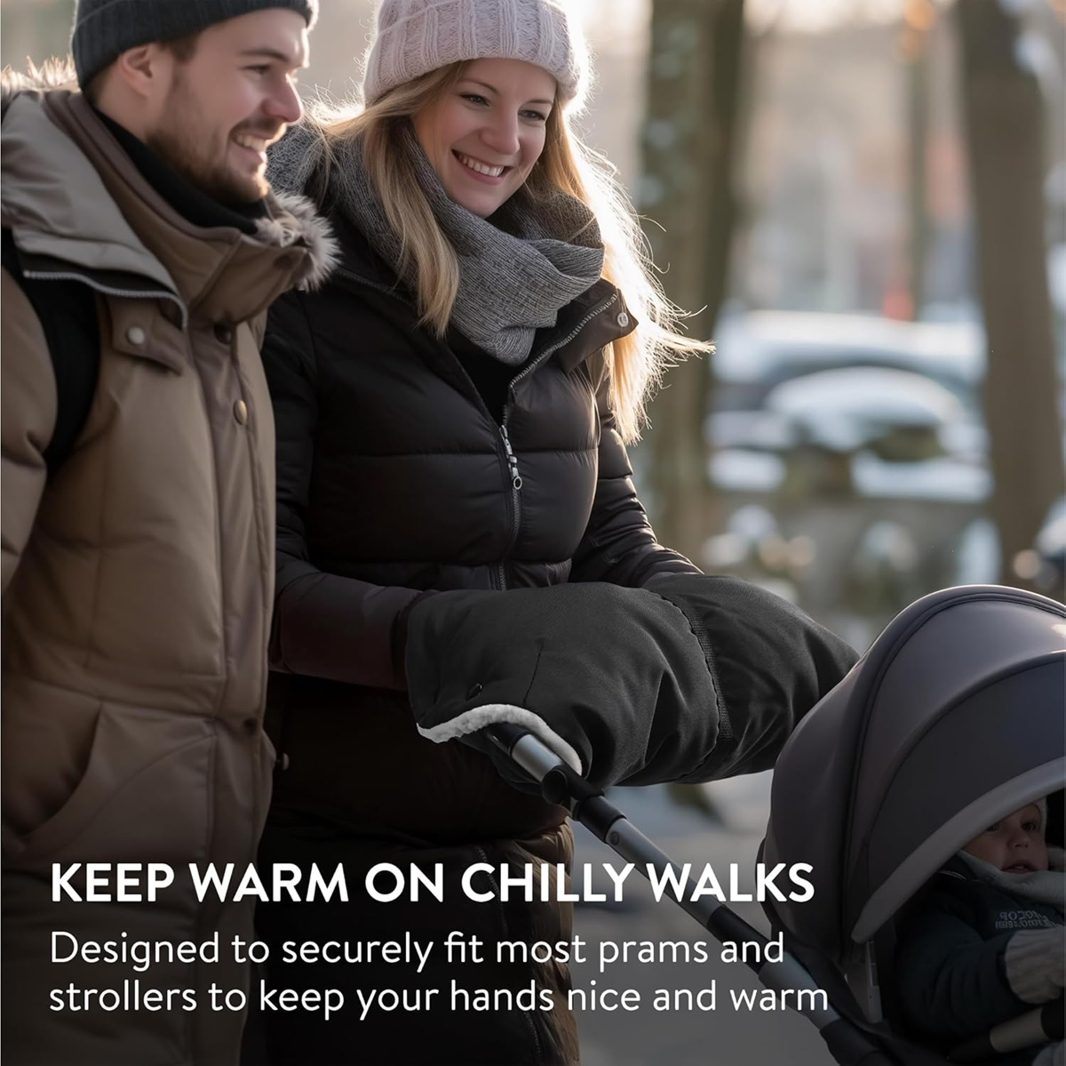 Stroller MUFKA Waterproof hand warmer with fleece