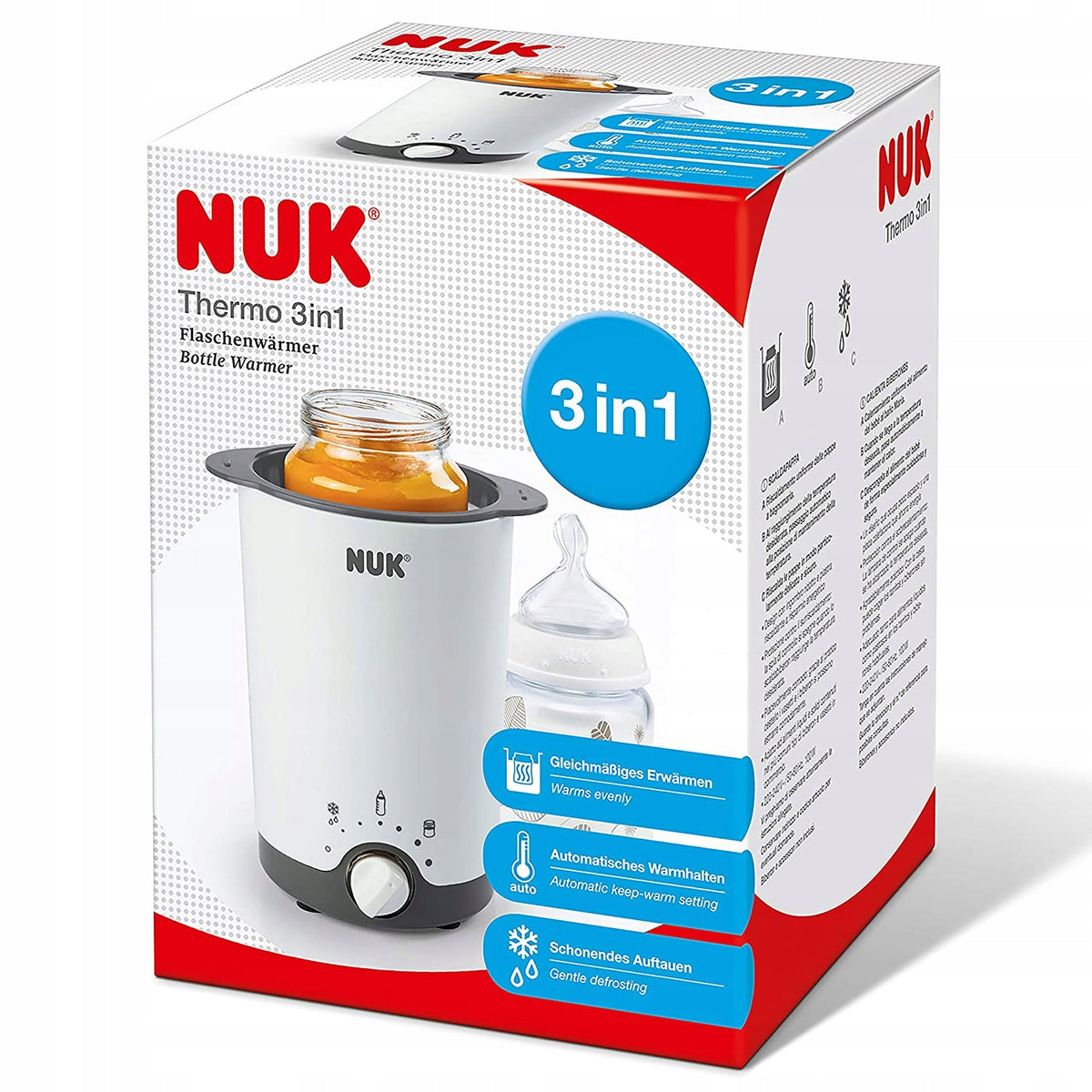 NUK Thermo 3în1 încălzitor pentru biberoane și borcane