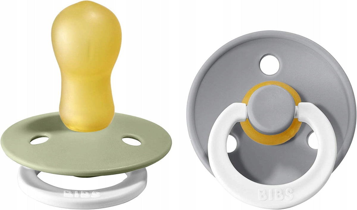 BIBS 2 smoczki kauczukowe, okrągłe