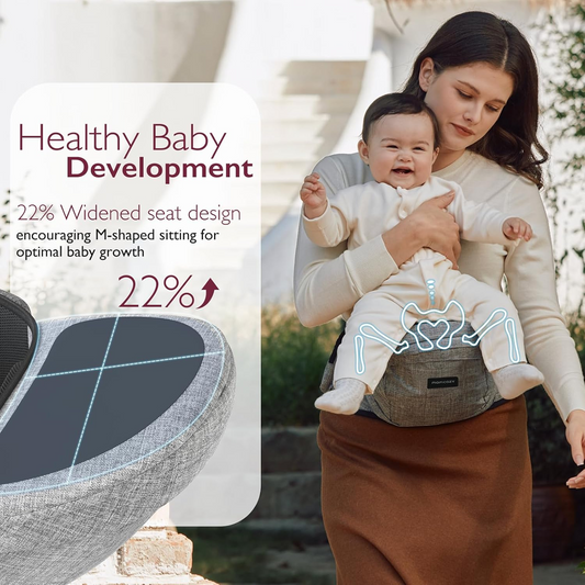 MOMCOZY csípőhordozó babahordozó ülés 20 kg-ig