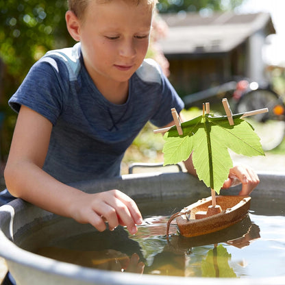 HABA Terra Kids korkowa łódka i drewniane elementy 22 cm 8 l+