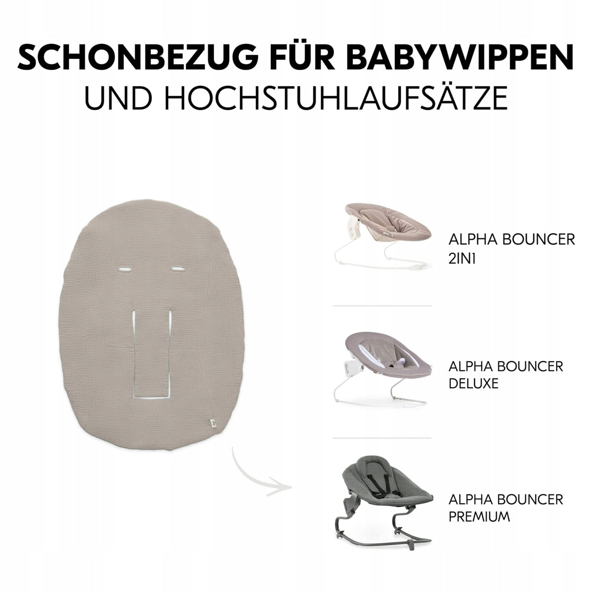 Housse HAUCK pour balancelle Alpha Bouncer Premium / Deluxe / 2-en-1