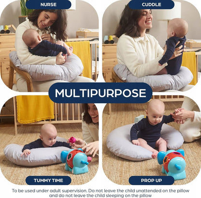 NIIMO coussin multifonctionnel de grossesse pour l’allaitement + housse