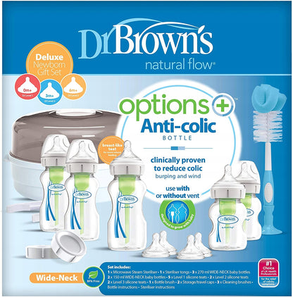 DR. BROWN'S startset magnetronsterilisator + flessen en accessoires