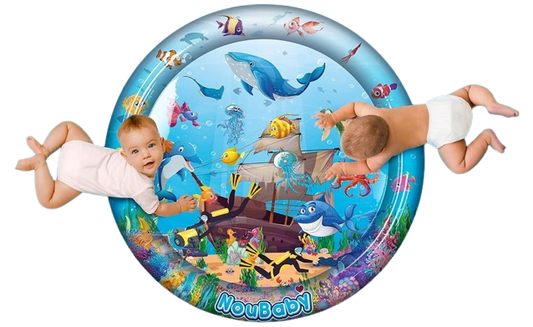 NOUBABY XXL vandmåtte til mavetid 100 cm OCEAN