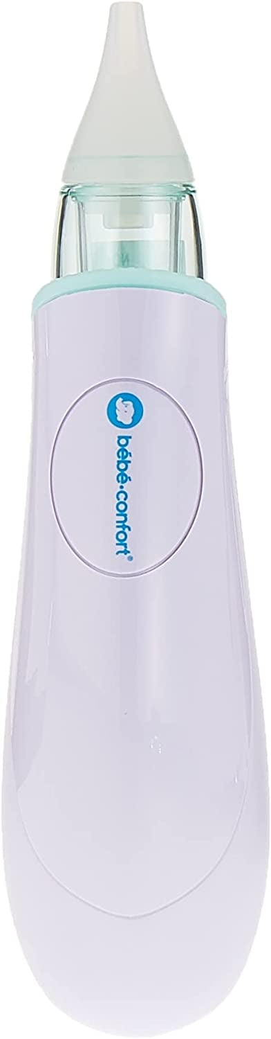 BEBE CONFORT elektryczny aspirator do nosa 4 końcówki + etui, biały, dla dzieci 0+