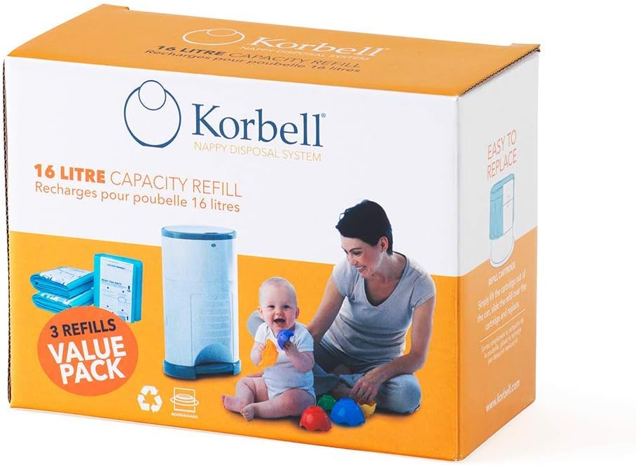 KORBELL rezerve pentru recipientul de scutece 16L 3x