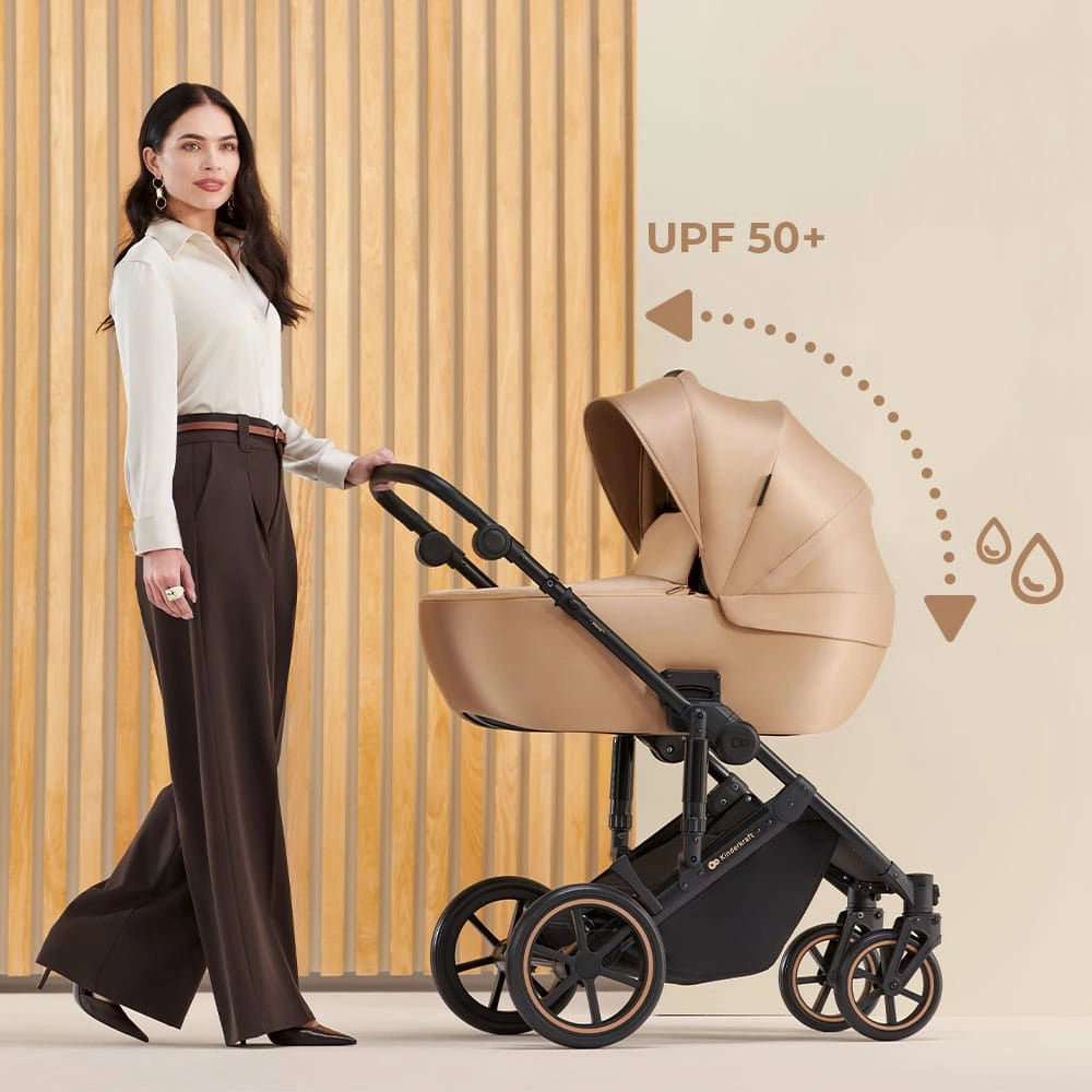 KINDERKRAFT PRIME2 PRO 3i1 multifunktionel barnevogn op til 22kg + MINK PRO autostol