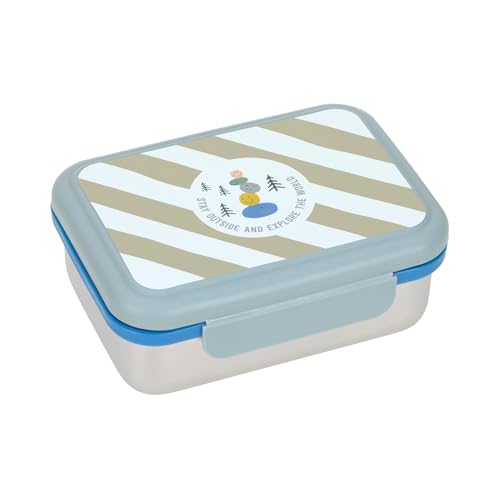 Lässig Sunny Explorer green stainless steel lunch box