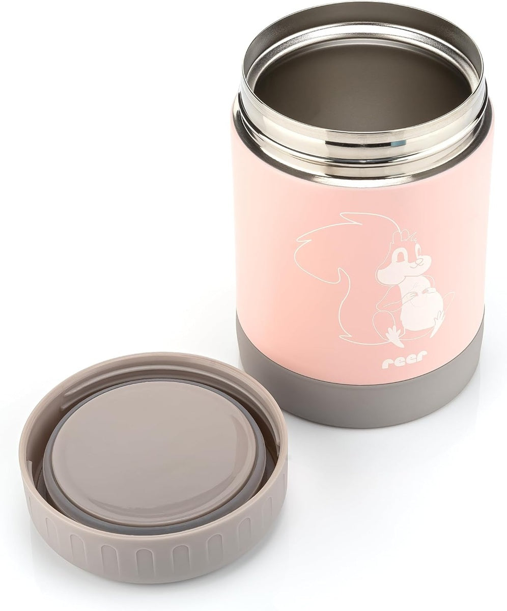 REER ColourDesign stainless steel food thermos SQUIRREL 300 ml