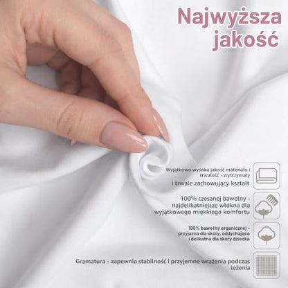 BABYBAY Deluxe Organic lagen 89x50 cm hvidt