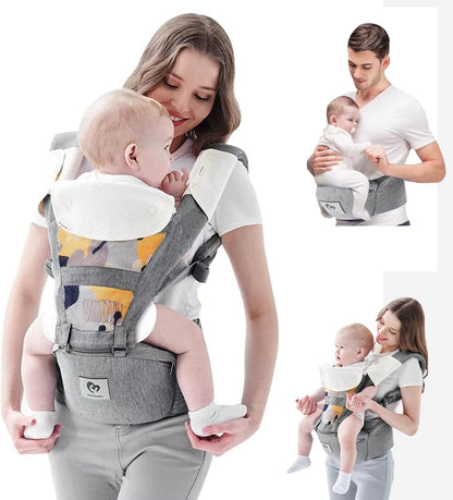 BELLABABY porte-bébé ergonomique avec ceinture ventrale 3-en-1 0-36 mois