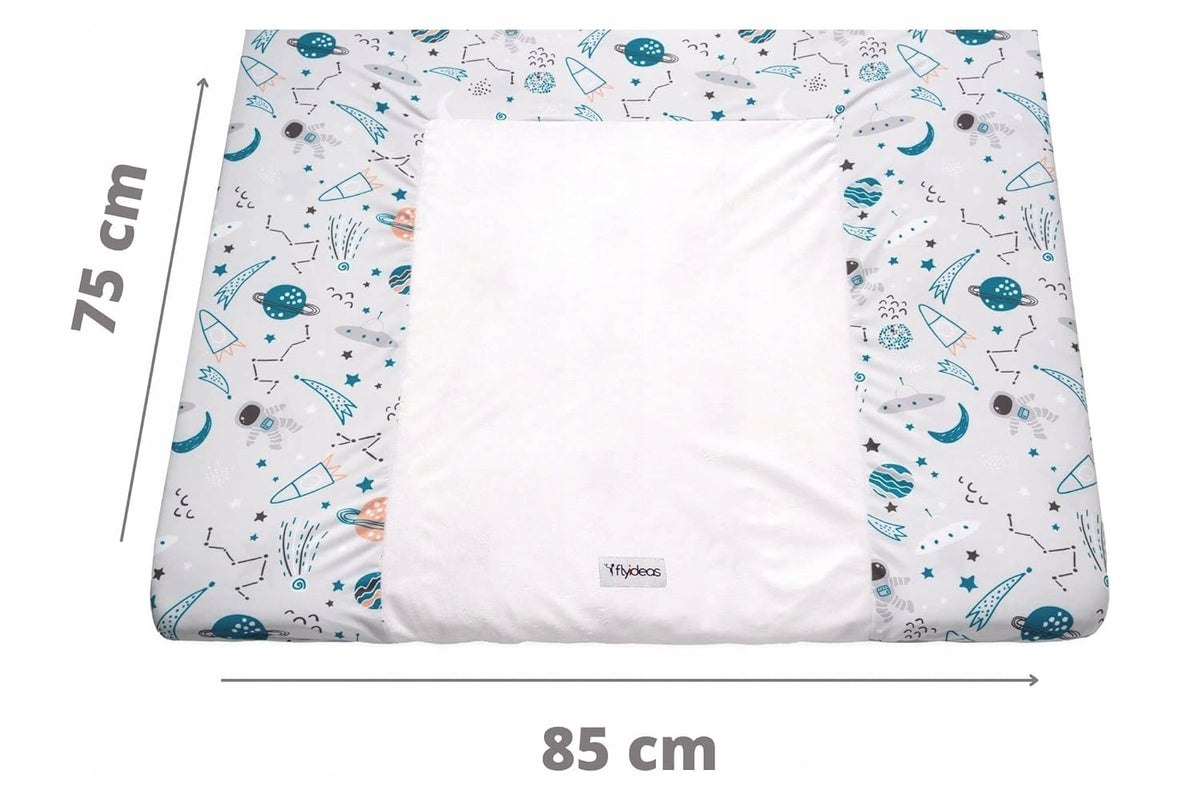 FLYIDEAS housse pour matelas à langer 75x85 x2