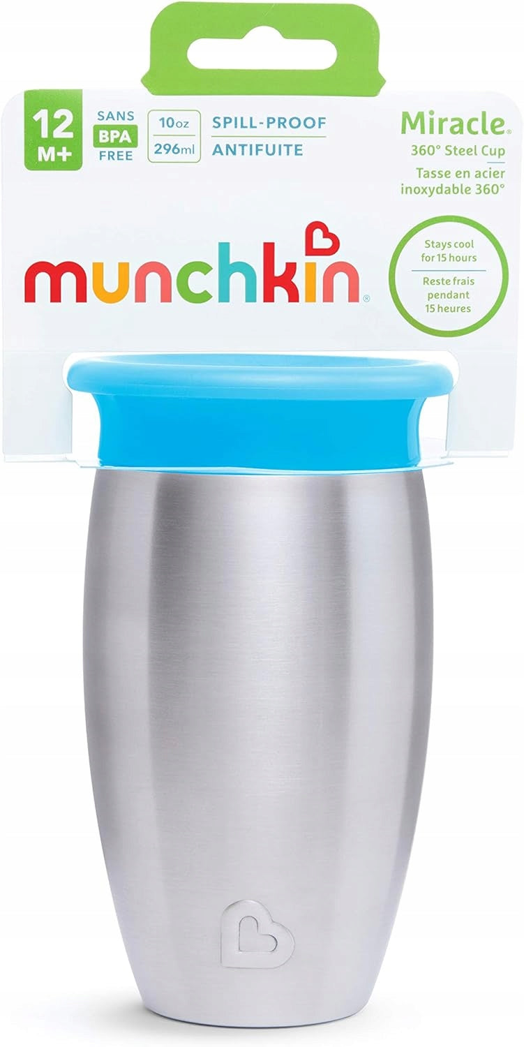 MUNCHKIN Miracle kubek 360 6msc+ 296ml stal nierdzewna