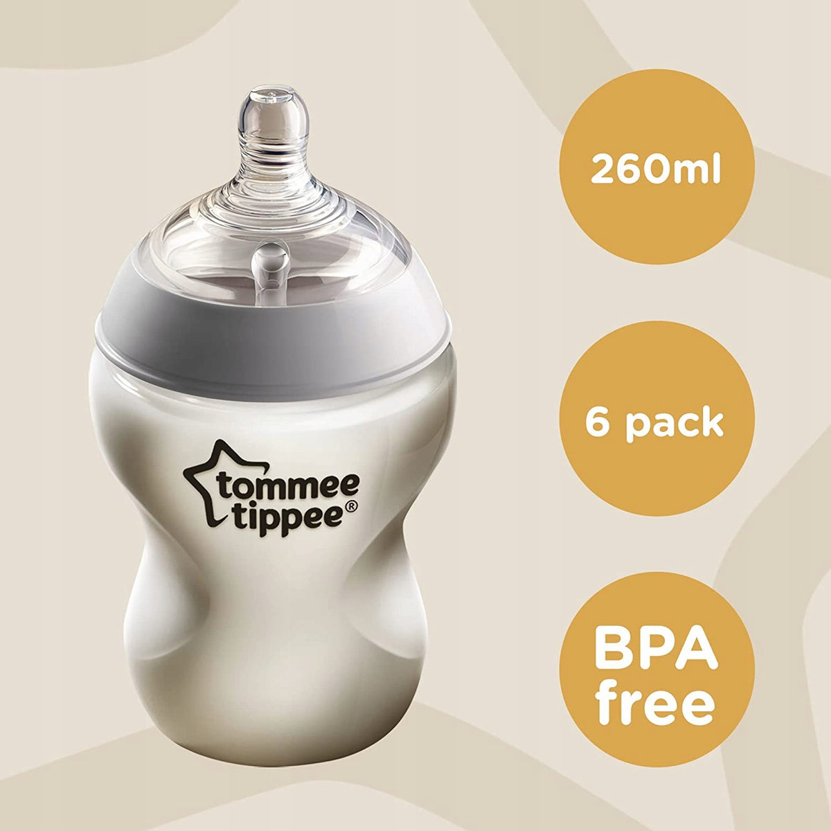 TOMMEE TIPPEE Ensemble de 6 biberons 260ml ANTI-COLIQUE
