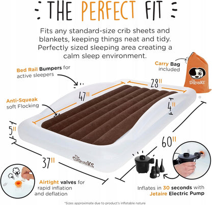 DE SHRUNKS opblaasbaar reisbed matras