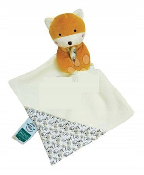 DOUDOU et COMPAGNIE blød bomuldssutteklud 16,5 x 16,5 cm RÆV