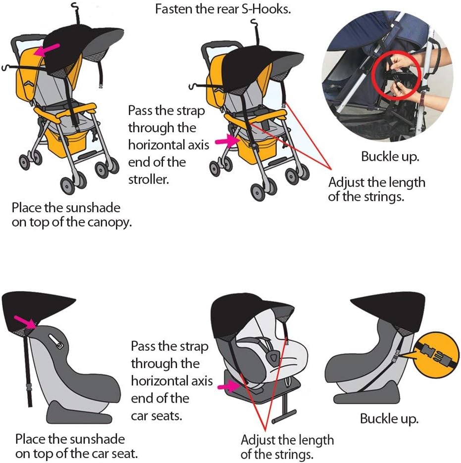BAYINBROOK sunshade, stroller canopy