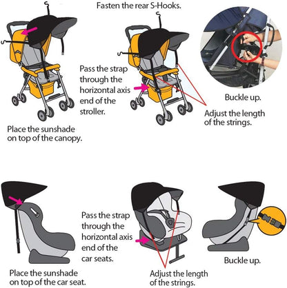 BAYINBROOK sunshade, stroller canopy