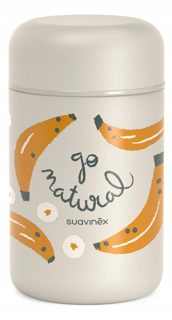 SUAVINEX Go Natural madtermokande i stål 400 ml