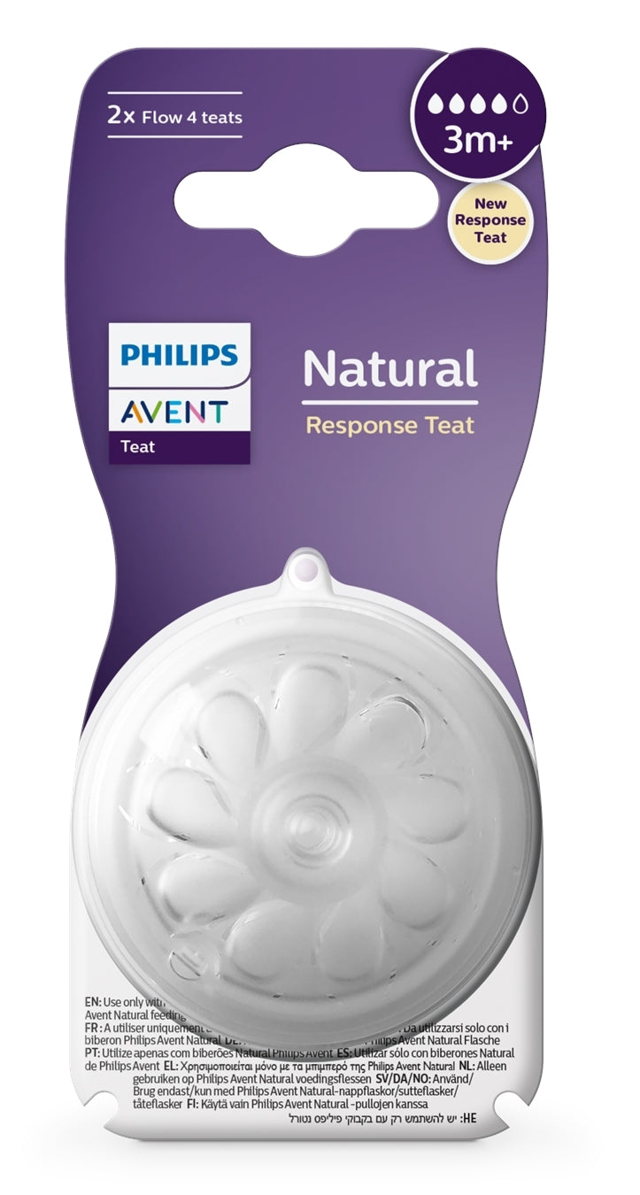 Philips Avent Natural Response smoczki Flow 4 3m+ x2 — zdjęcie 2