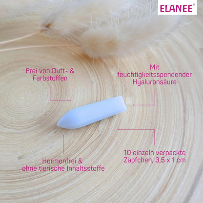 ELANEE hormone-free moisturizing vaginal globules x10